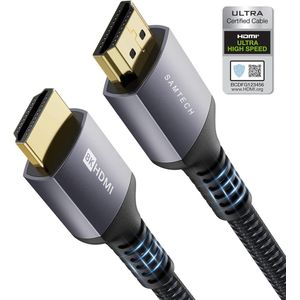 Samtech Pro HDMI Kabel 2.1 - Ultra HD 8K - 4K 120hz - Geschikt voor TV, Laptop, Xbox Series X & PS5 - 1 meter