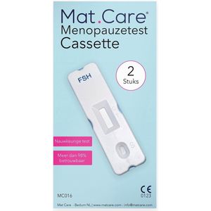 Mat Care Menopauzetest Cassette - vruchtbaarheidstest vrouw - 2 stuks