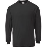 Portwest FR11 Vlamvertragend Anti-Statisch Lange Mouw T-Shirt zwart XXXL