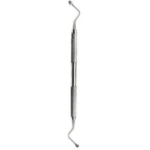 Belux Surgical / Tandarts Haak Tweezijdig Dentist hook Voor Het Vormen van Vullingen - 17cm RVS