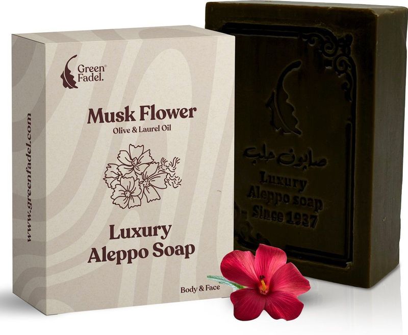 Green Fadel - Luxury Aleppo Zeep - 100 Gram - Natuurlijke Ingrediënten
