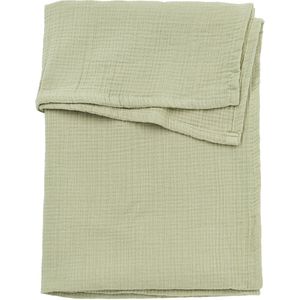 Meyco - Baby Uni - Wieglaken - Soft Olive - 100% Katoen, Pre-Washed, 75x100cm, 0.3 TOG