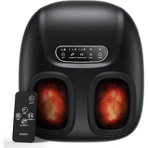 Massage Apparaat Portable Foot Massager with Heat Plantar Fasciitis Shiatsu 3D Kneading Compression Electric Feet Massager Up to Size 10.5- Gifts Men Women Remote Control