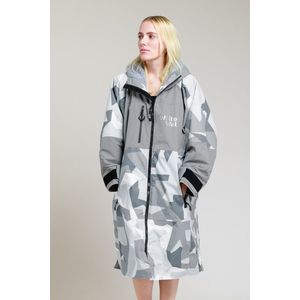 Omkleed jas - Poncho - Hard-Shell - Arctic Camouflage/Grey