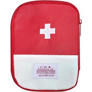 Inovra - Mini EHBO-tas waterdichte reis-apotheektas met ritssluiting - Rood Casual . - EHBO-kit