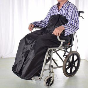 Rolstoel Deken Voetenzak - Waterdicht & Warm - Met Binnenzak & Rits - Rolstoelkussen - Rolstoel Deken - Bedekt Benen en Onderlichaam - Rolstoel Voetenzak - zwart - 120*65cm - 210D Oxford-doek