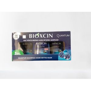 Bioxcin - quantum Shampoo 3x300 ml voor vettig haar (zeer effectief tegen haaruitval voor vrouwen en mannen) - Herbal - Bio - Herbal shampoo - bioxcin - bioxsine - Anti-Haaruival