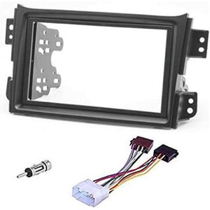 Radiopaneel-Frame Autoradio Met Montagebeugels - Antenne-Adapter - Demontage-Sleutels - Ondersteuning Voor Opel Agila - Suzuki Splash - Suzuki Ritz