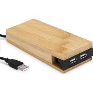 Navaris USB Hub - 2 Poorten - Verlengsnoer 175 cm - Maat M - Zwart