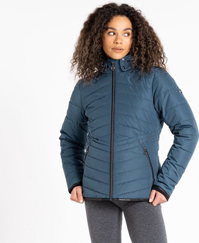 Dare2b - Striking Everyday - Damesjack - Waterdicht - Lichtgewicht - Met Imitatiebont Gevoerde Kraag