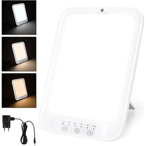 Equivera Lichttherapie Lamp - Lichttherapie Lamp - Daglichtlamp - LED Lichttherapie - Lichttherapie - Daglichtsimulatie - Simulatie van Daglicht - Meer Energie