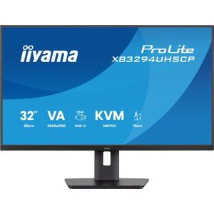iiyama ProLite XB3294UHSCP-B1 - 32 inch - 4K Monitor - VA - USB-Hub - Verstelbaar - KVM-switch