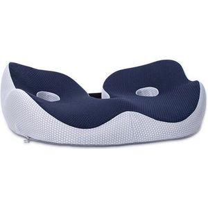 Staartbot geheugen spons orthopetische mat-ergonomische bureau mat-zitpad breedte verstelbaar-heup staartbot pijnstillende mat-48*39*14cm-Blauw