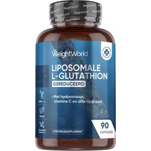 WeightWorld - Liposomale L-Glutathione - 1000 mg - 90 Vegan Capsules - Met Vitamine C en Alfa-Liponzuur
