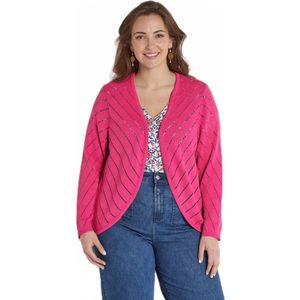 Dun opengewerkt bolero-vestje van katoen