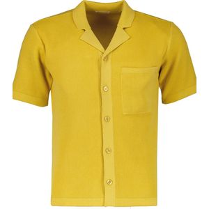 Knowledge Cotton Overhemd - Slim Fit - Geel - M