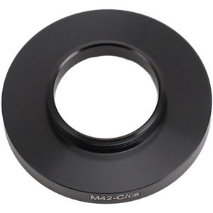 M42 Naar C CS Adapterring, M42x0,75mm Vrouw Naar C CS Mount Adapterring Aluminiumlegering, Draagbare C CS Mount Lens Adapterring voor Macrofotografie Telescoop