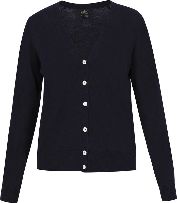 Usha - Cardigan - Regular Fit - V-hals - Lange Mouwen - Classic Look Collection