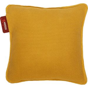 Stoov Warmtekussen | Ploov² Ocher Yellow | Duurzaam & Draadloos | Infrarood warmtekussen | 45x45 cm | Plus batterij