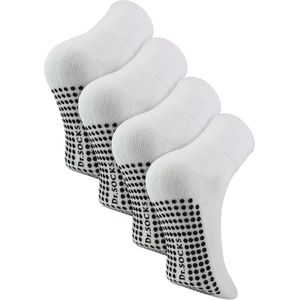 Bamboe Diabetische Enkelsokken met Grips voor Heren en Dames - Extra Brede Sokken voor Gezwollen Voeten & Benen