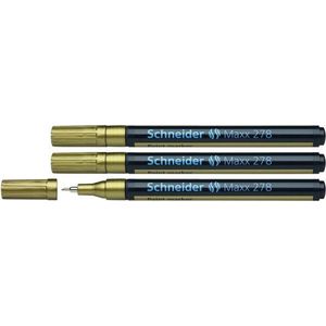 Schneider lakmarker - Maxx 278 - 0,8 mm - goud - 3 stuks - S-127853-3