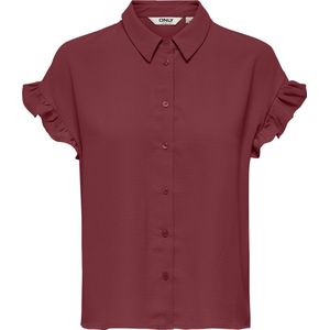 Only Mette Life SS Frill Blouse Dames - Maat L