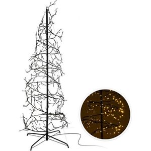 Oneiro’s luxe Kerstboom spiraal 150cm - 360 LED - zwart - kerst - kerstboom - feestdagen - winter - verlichting - binnen - buiten - sfeer