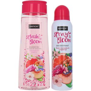 Sence Splash To Bloom Shower Gel & Spray To Bloom Deo Spray - Floral Moments & Grapefruit - 300 ml-150 ml