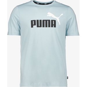 Puma ESS+ 2 Col Logo heren T-shirt lichtblauw - Maat S