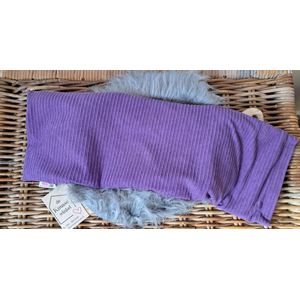 Warmezak! - XL - Pittenzak / coldpack - Wasbare hoes - Made in NL - 60x20cm - Paars - RIB-stof - Pittenkussen met biologische tarwe - Warmtekussen voor in de magnetron