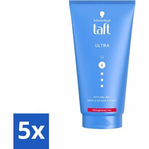 Taft - Ultra 4 - Styling Gel - Stevige fixatie - 150 ml - Bulkverpakking - 5 stuks