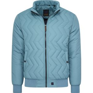 Mario Russo Aviation Jacket - Jas Heren - Winterjas Heren - Waterafstotend - Steen Blauw - L