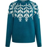 usha - Gebreide Trui - Gebloemd Intarsia-Design