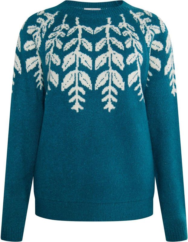 usha - Gebreide Trui - Gebloemd Intarsia-Design