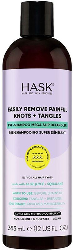 Hask - Mega Slip - Pre-Shampoo Detangler - 355ml