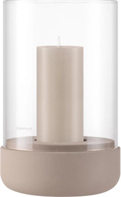 Blomus - Calma - Lantaarn - Fungi - RVS - Inclusief Glazen Cilinder