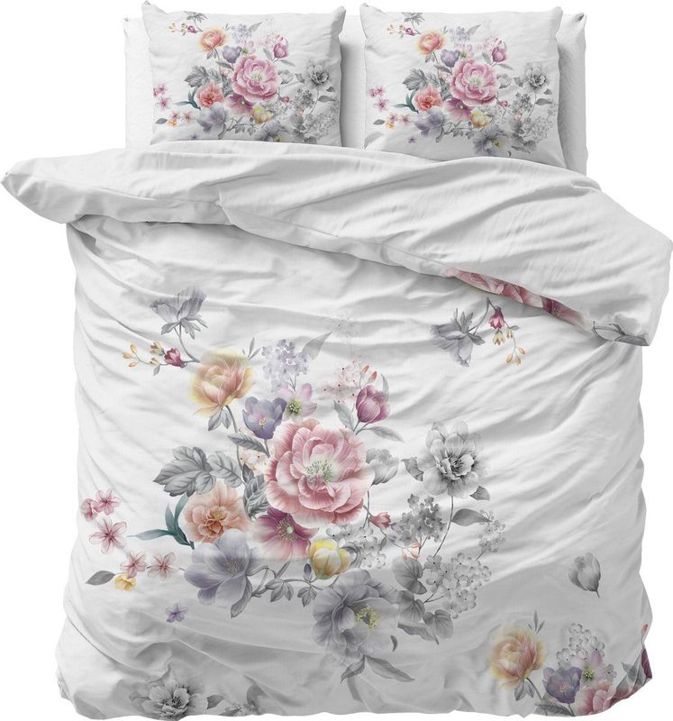 Sleeptime - Isabeau - Dekbedovertrek - Wit - 240x220 + 2 Kussenslopen 60x70