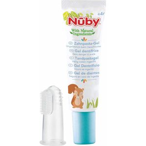 Nûby - Tandpasta gel voor baby & vingertandenborsteltje - 20g - 4m+