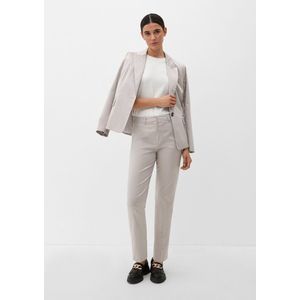 s.Oliver BLACK LABEL - Pantalon - Lichtgrijs - Regular Fit - Mid Waist