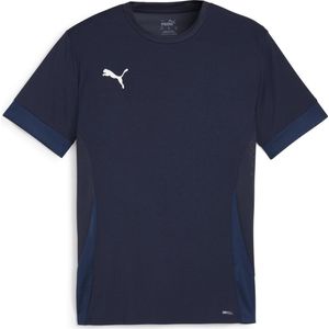 PUMA teamGOAL Matchday Jersey Heren Sportshirt - PUMA Navy-PUMA Wit-Persian Blauw - Maat L