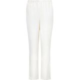 Hunkemöller Dames Nachtmode Satijnen broek met krijtstreep - Wit - maat XS