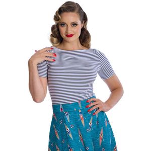 Banned - SZIZZLE STRIPE Top - 2XL - Paars