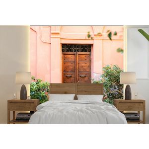 Hout - Deur - Pastel - Architectuur - Behangpapier