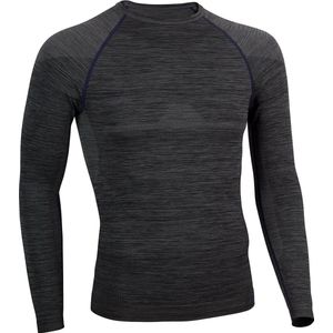 Avento Thermoshirt Superior - Mannen - Zwart/Donkerblauw - Maat M