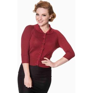 Dancing Days Cardigan -S- April Bordeaux rood