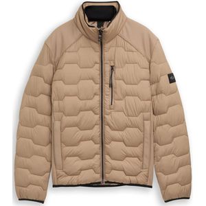 Tom Tailor - Tussendoor jas - Heren - 2XL-56 - Taupe - Polyester - 1050625