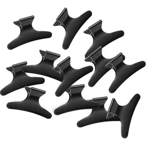 Skynzor - Haarclip - Haarklemmen - Haarklem - Haar Clips - Platte Hair Clip - Krokodillenklemmen - Butterfly Hair Clips - Butterflies for Hair - Vlinder Haarklem Kapper - Dames Claw Clip - Verdeelklemmen - Kapper Spullen - Kapsalon - 12 Stuks