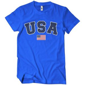 Hybris USA Varsity T-Shirt Blue-S