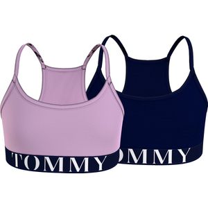 Tommy Hilfiger BH topje 2 Pack Blauw/Roze Katoen 140-152