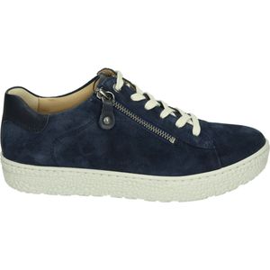 Hartjes,162.1401/99 47.47, Blauwe dames sneaker met rits